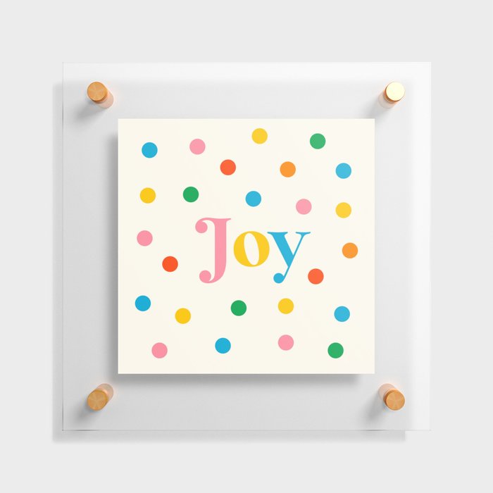 Joyful Dots Floating Acrylic Print