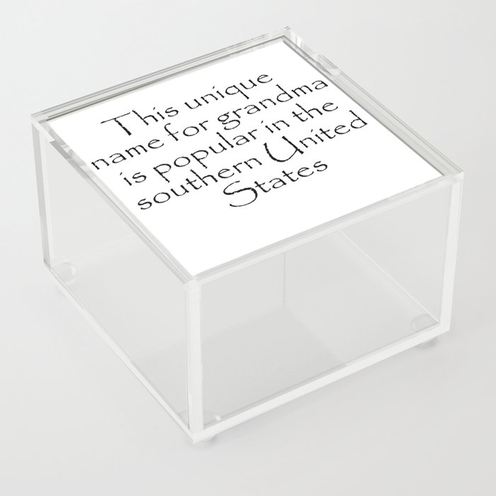 This unique name for grandma Quotes Home Acrylic Box