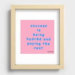 The Measure of Success Recessed Framed Print