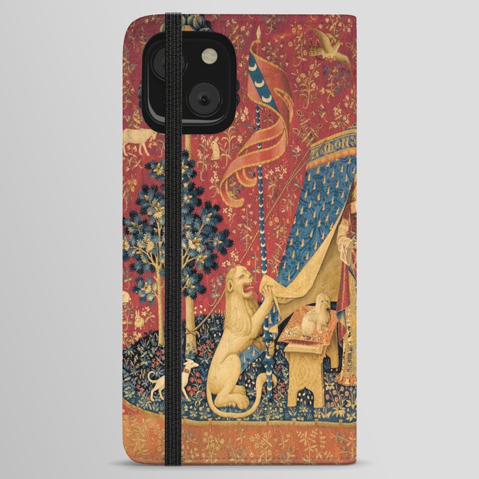 The Lady and The Unicorn by Old Master iPhone Wallet Case