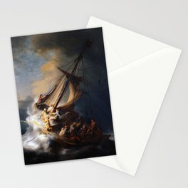 The Storm on the Sea of Galilee, Rembrandt Stationery Card