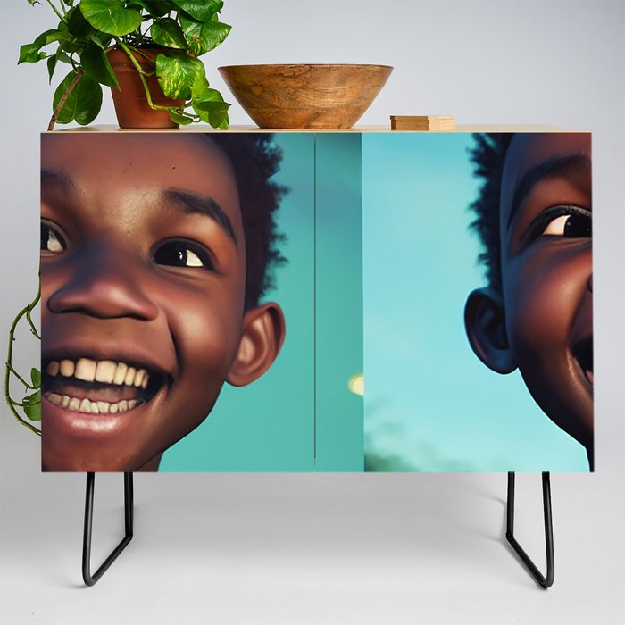 Black Boy Joy Split Credenza