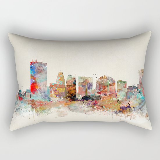 toledo ohio skyline Rectangular Pillow
