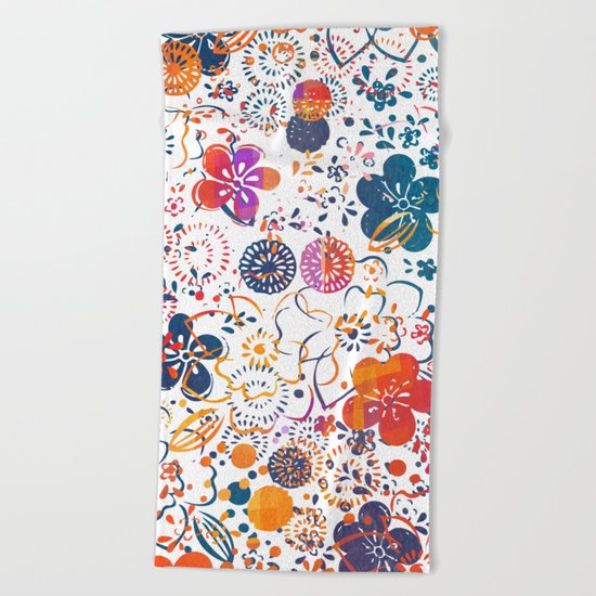 Summer Meadow Beach Towel