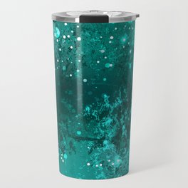 Emerald Glitter Background Travel Mug