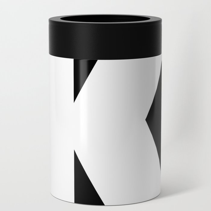 K (White & Black Letter) Can Cooler