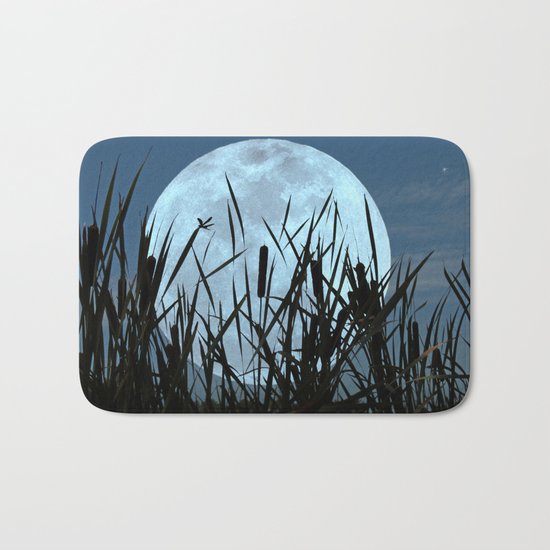 Between the Moon and Marsh Bath Mat