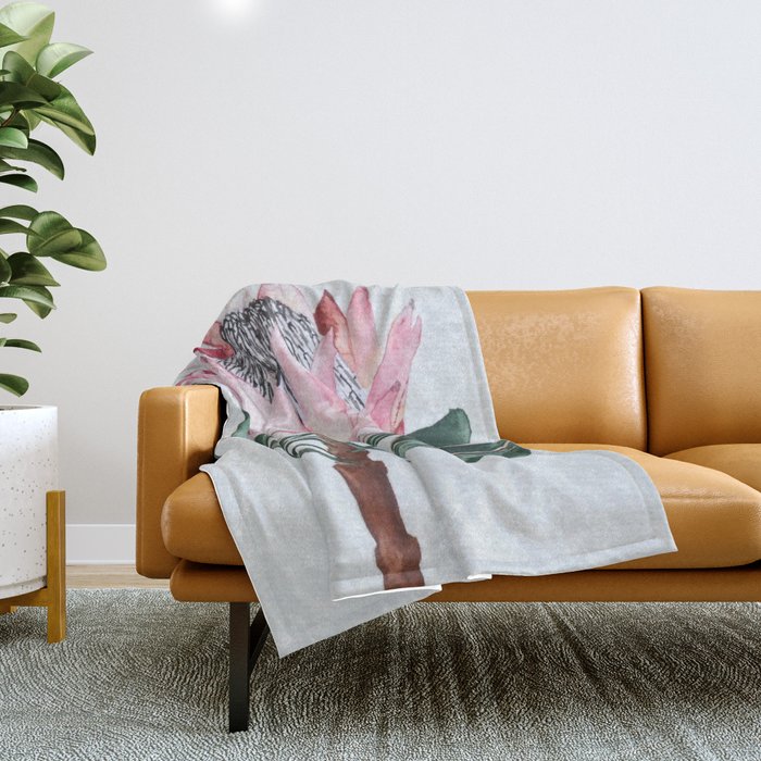 King Protea Throw Blanket