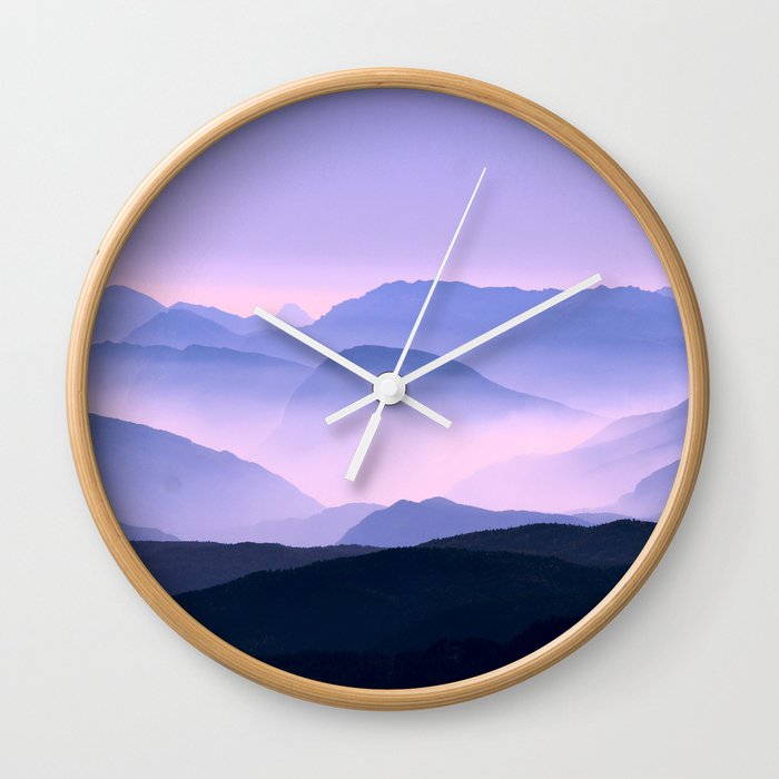 magic mountains Wall Clock