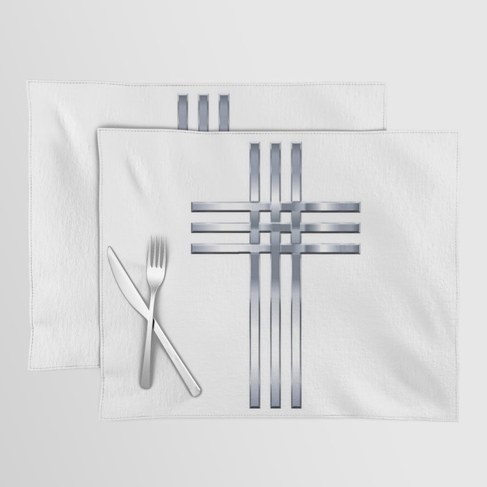 METALIC CROSS OF TRINITY. Placemat