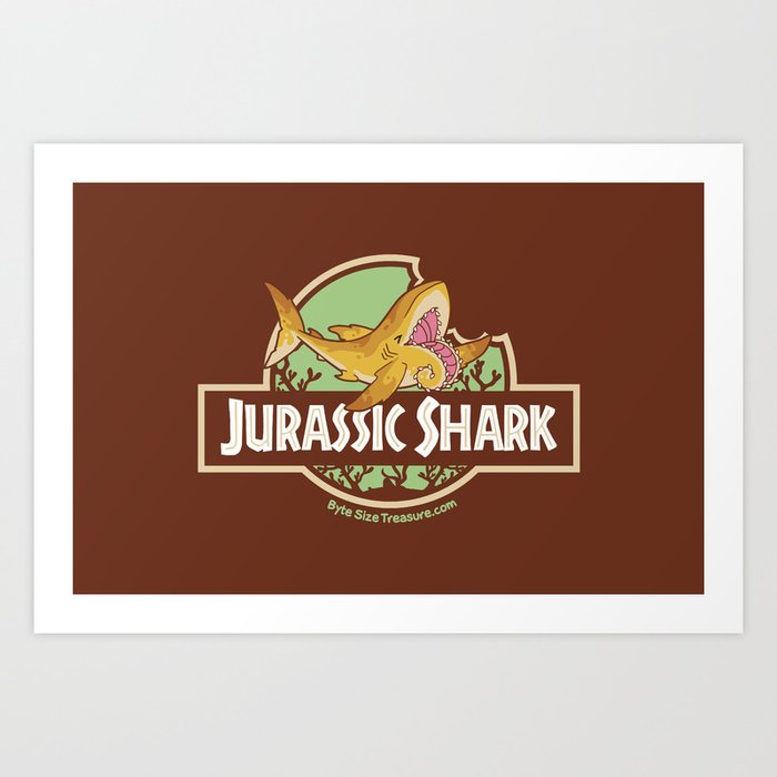 Jurassic Shark - Helicorprion shark Art Print