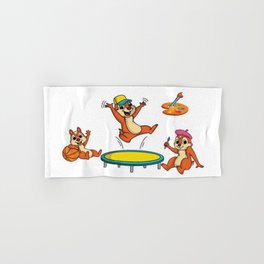 Happy Squirrels  Hand & Bath Towel