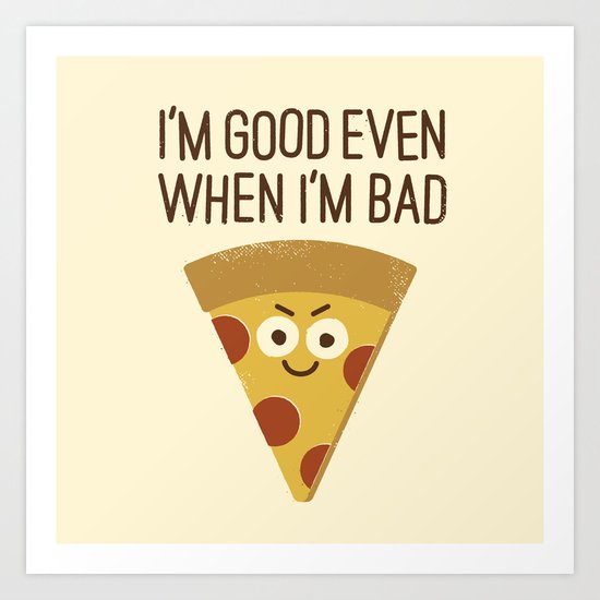 Mozzarelativity Art Print