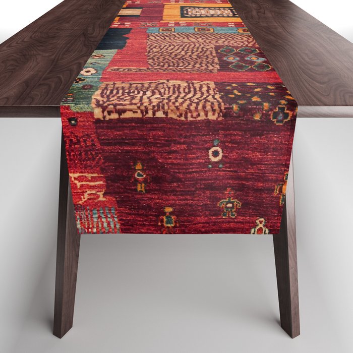 Oriental Collage Design Table Runner