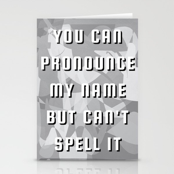 Playful vocabulary typography Stationery Cards