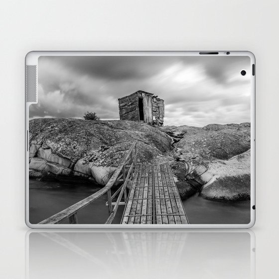 The Old Fishing Hut In The Storm Laptop & iPad Skin