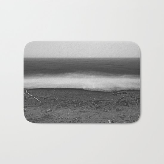 Ocean - 10 Black and White Bath Mat