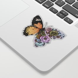 Butterfly in Bloom II Sticker