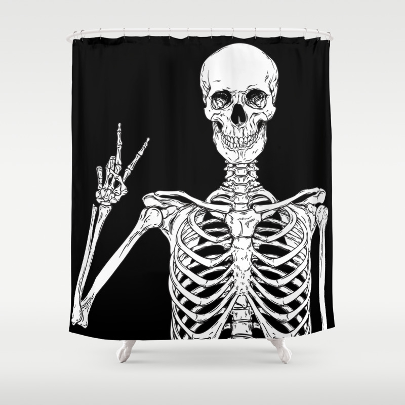 Human Skeleton Posing Isolated Over Black Background Vector