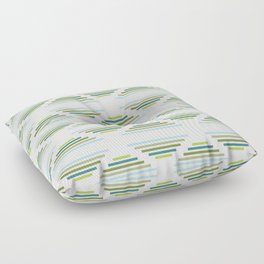 Navajo Lines - Green Floor Pillow