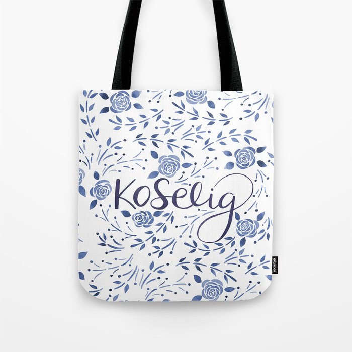 Koselig - Blue Tote Bag