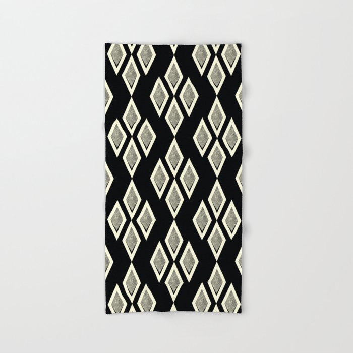 Black and hotsell cream towels
