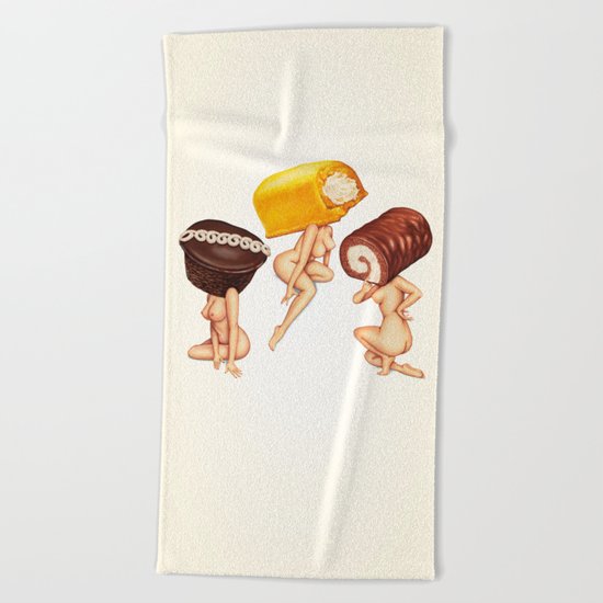 Hostess Cake Girls Beach Towel