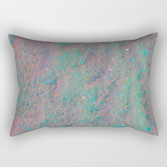 Pink and Blue Sand Rectangular Pillow