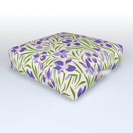 Iris Flower Gallery Outdoor Floor Cushion