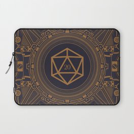 Steampunk Dice Giveth Dice Taketh Away D20 Dice Tabletop RPG Gaming Laptop Sleeve