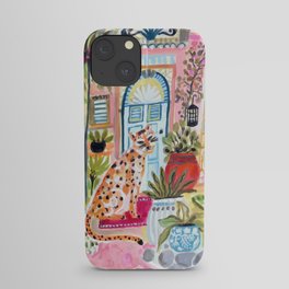 Cheetah in the City Pink iPhone Case