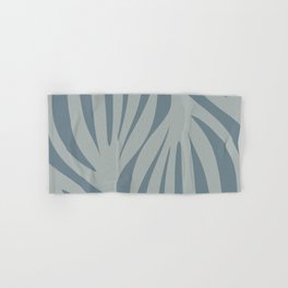 Maldives Leaves Abstract Minimalist Pattern in Light Neutral Blue Gray Hand & Bath Towel