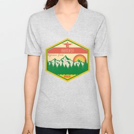 Araguaia National Park,retro Brazil V Neck T Shirt