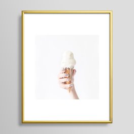 Melting Ice Cream Framed Art Print
