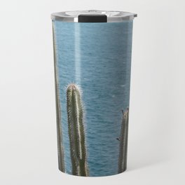 Mexico Photography - Cactuses At The Coast Of Mexico Travel Mug