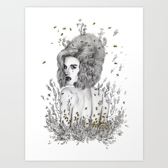 Queen Bee Art Print