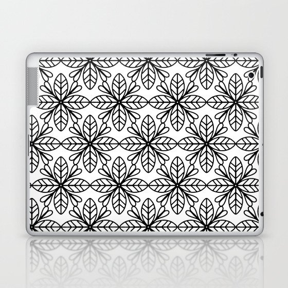 Black and white pattern 6002 Laptop & iPad Skin