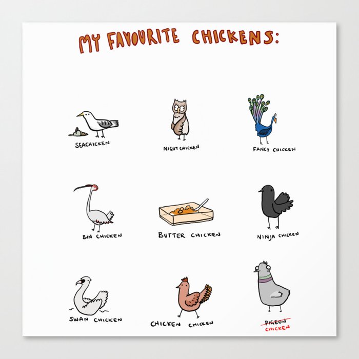 Chickens Canvas Print