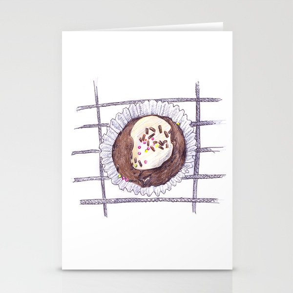 Chocolate Overload Cupcake Stationery Cards