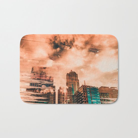 Seattle Pier 57 Dock Reflection Bath Mat