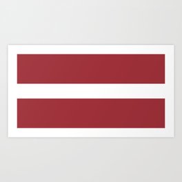 Flag of Latvia Art Print