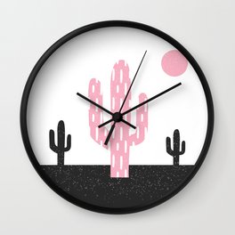 Boho cactus Wall Clock