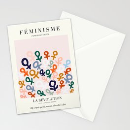 L'ART DU FÉMINISME — Feminist Art — Matisse Exhibition Poster Stationery Card