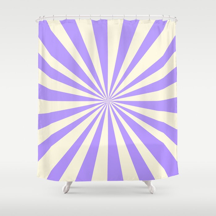 Lavender Sun Beams Shower Curtain