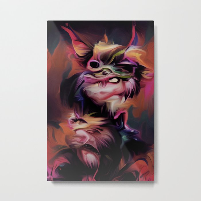 Gremlin Cats Metal Print