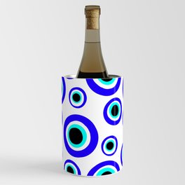 Evil Eye Pattern - Shoo the Bad Juju Away Wine Chiller