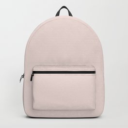 Pale Pastel Pink Solid Color Hue Shade - Patternless Backpack