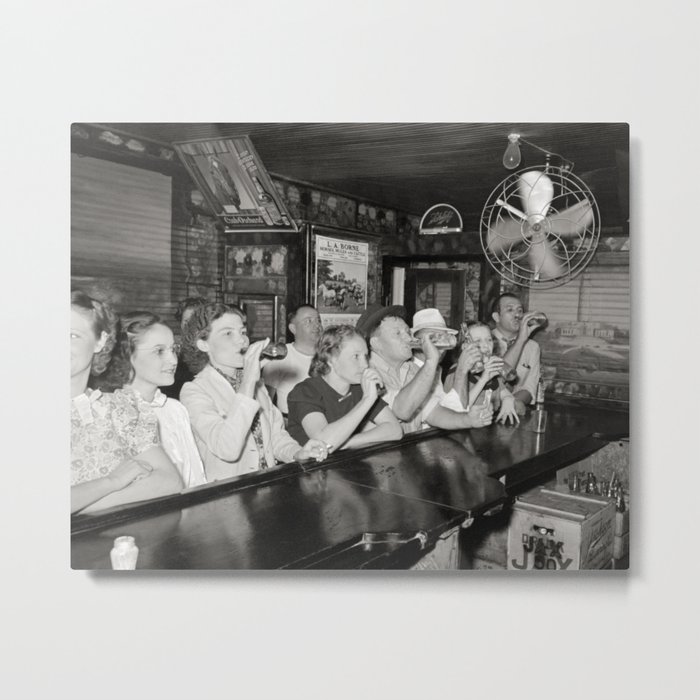 Louisiana Bar, 1938. Vintage Photo Metal Print