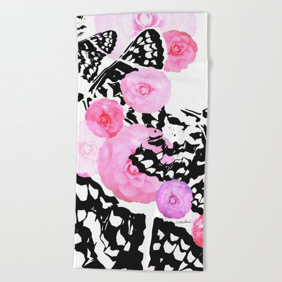 Camellia Blush Beach Towel