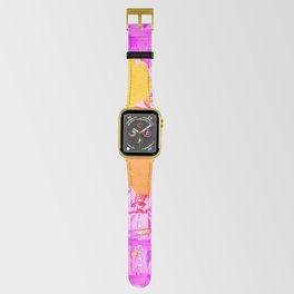 Yellow-Pink pale Flowers Apple Watch Band